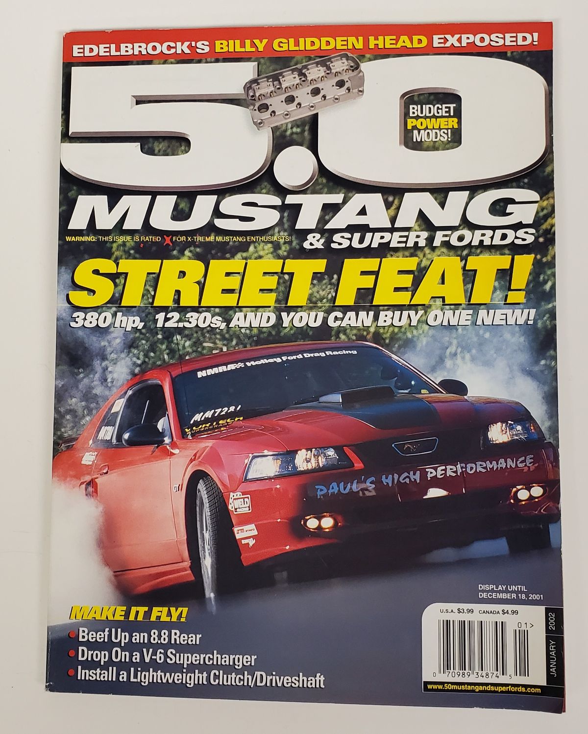 Vintage Jan 2002 5.0 Mustangs & Super Fords Magazine