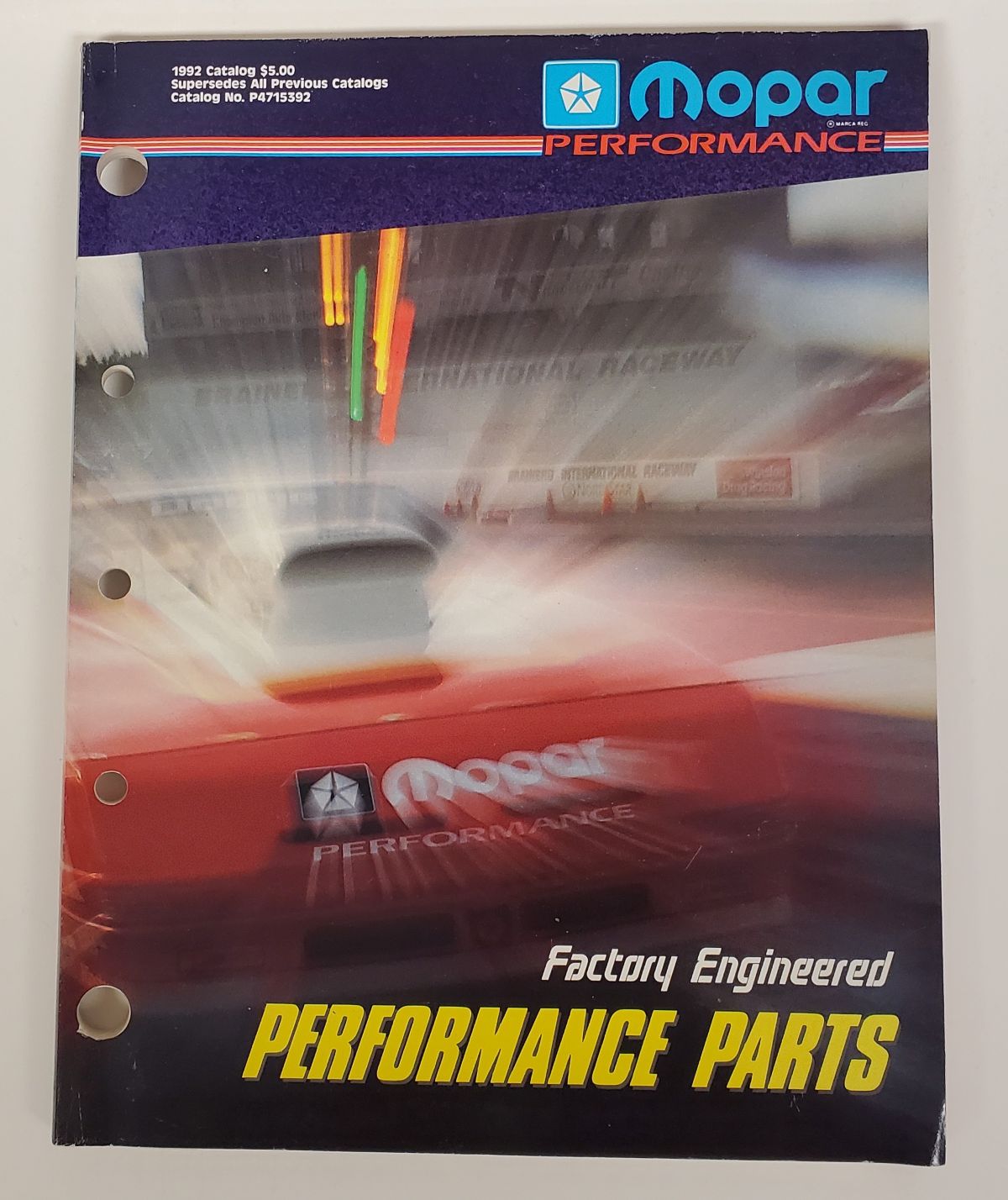 Vintage 1992 Mopar Performance P4715392 Catalog Book