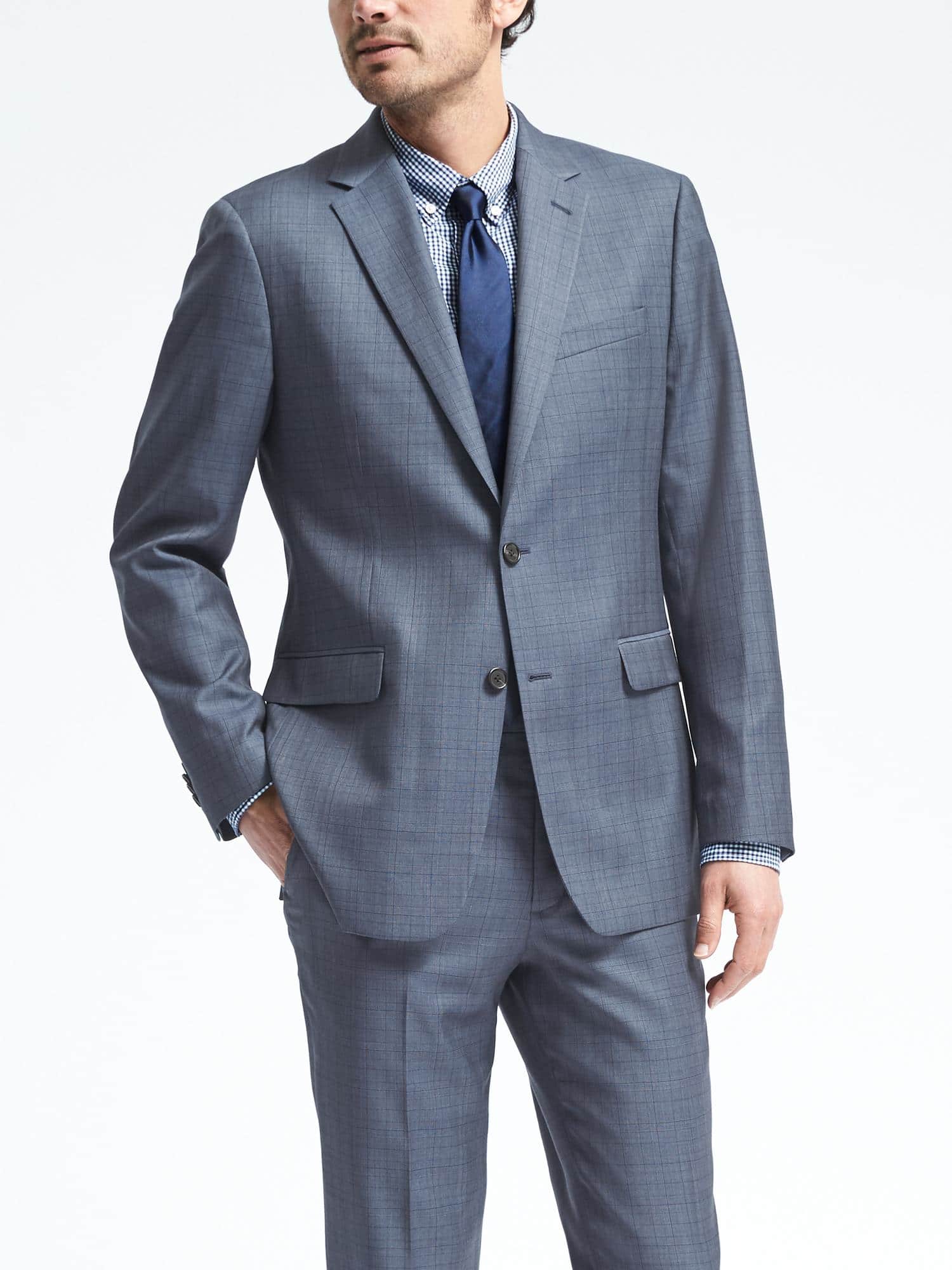 New Banana Republic Monogram Italian Wool Suit, 42R Property Room