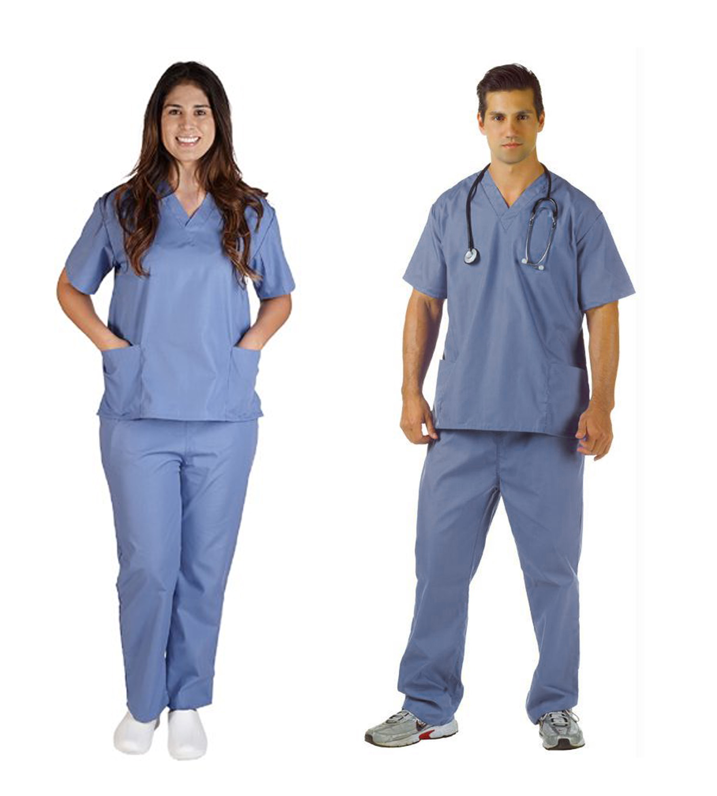 UNISEX Blue Utility Scrubs Property Room