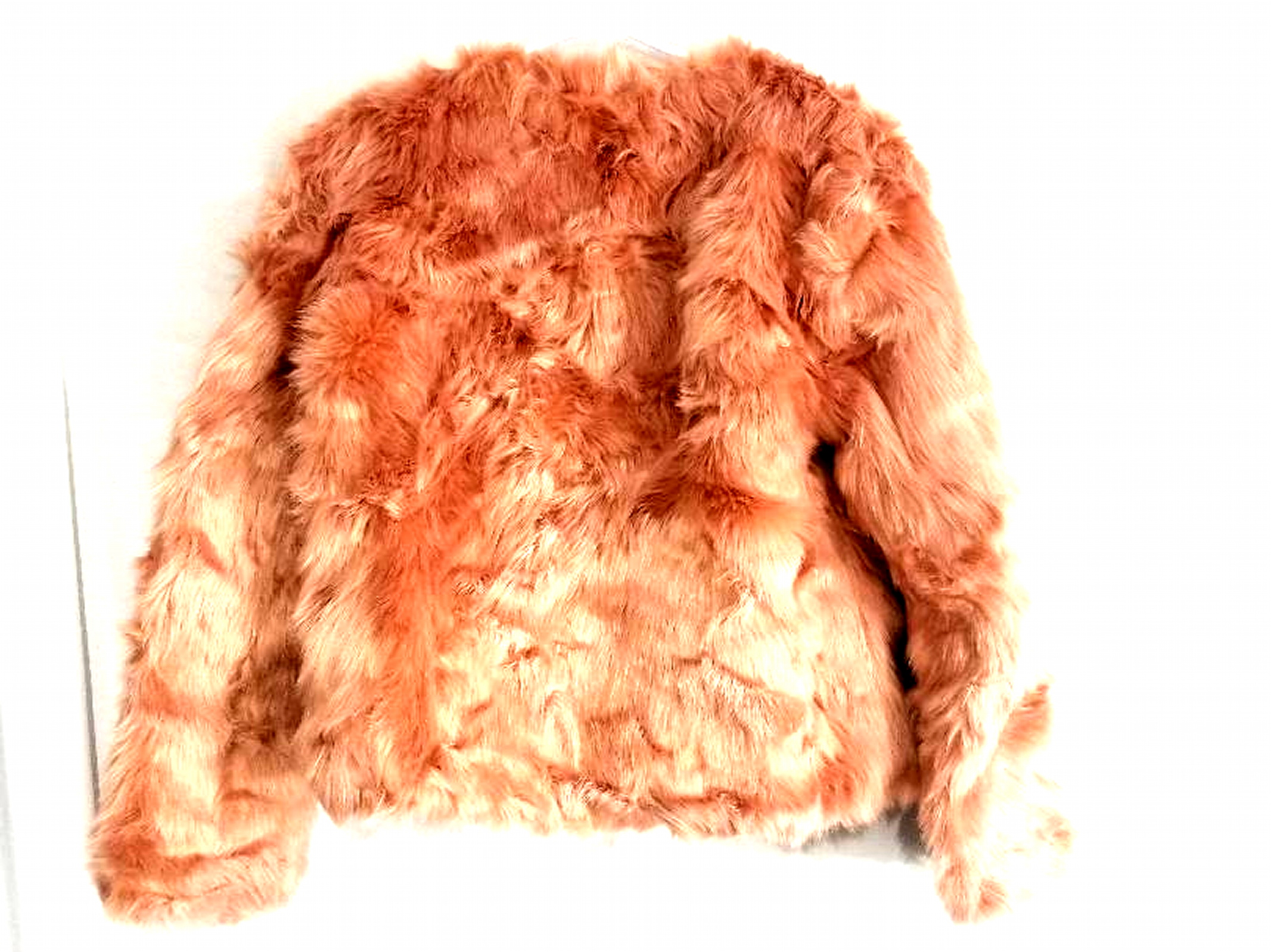 NWT Lanshifei Vegan Pink Faux Fake Fur Jacket Size M Property Room
