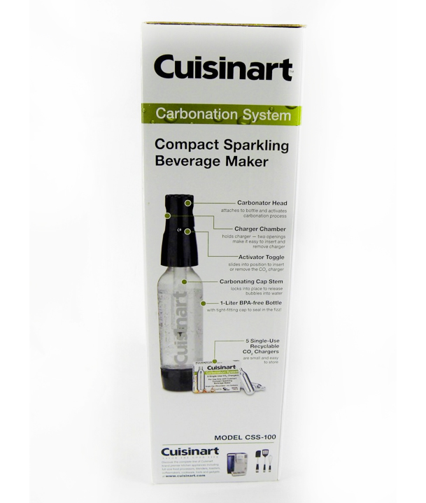 Cuisinart CSS100 Compact Sparkling Soda Beverage Maker KIT Property Room