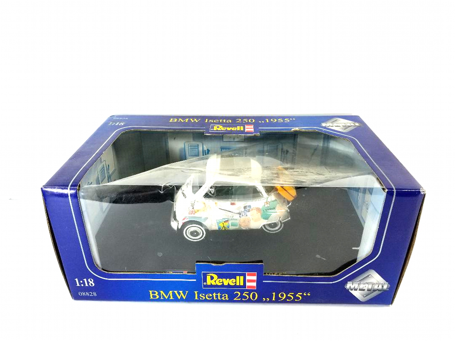 Modèle Voiture Ancienne BMW Isetta 1955 Police 1:18 - Diecast Métal Welly - Collection