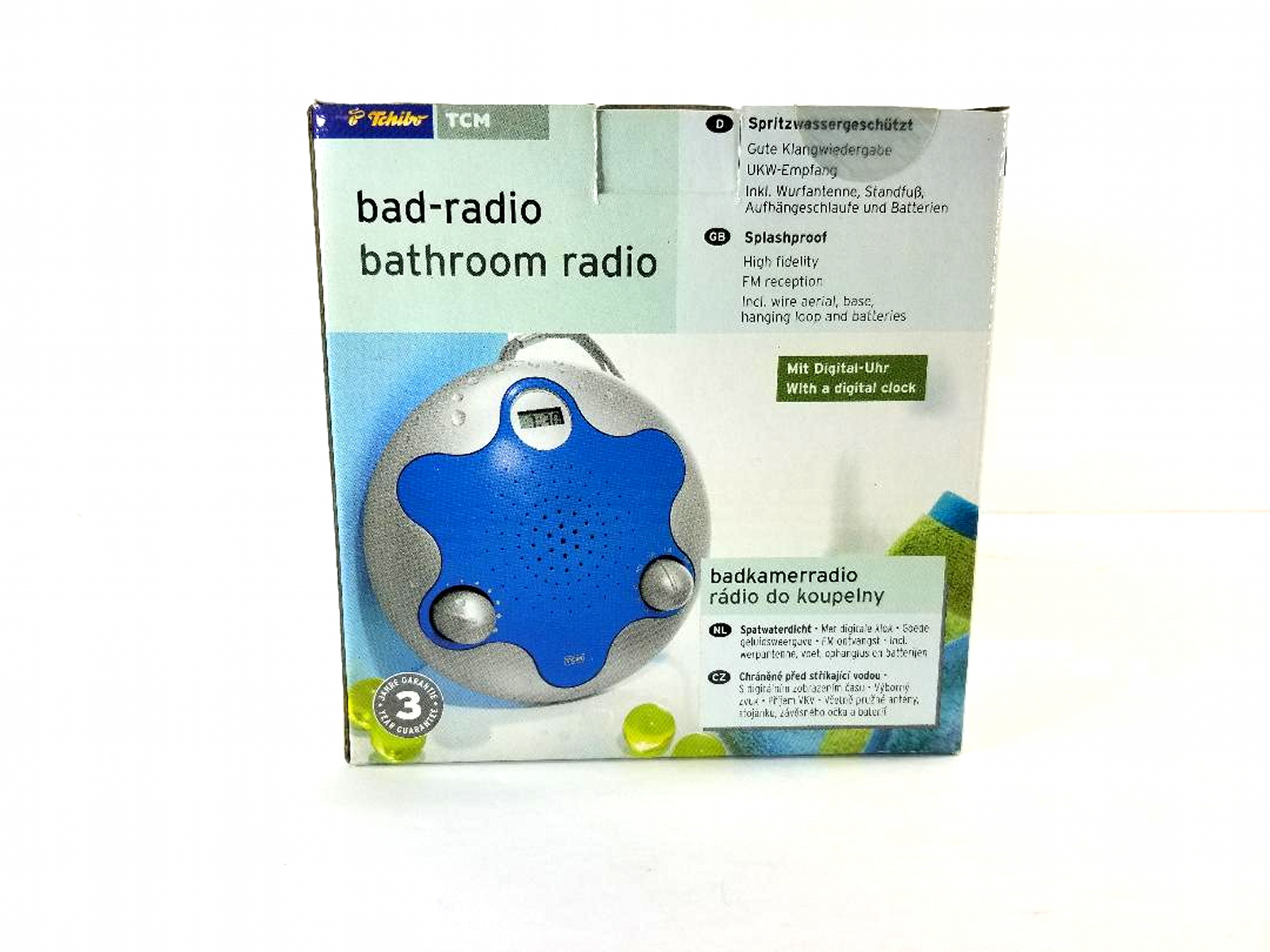 New Shower Bathroom Radio With Digital Clock Property Room