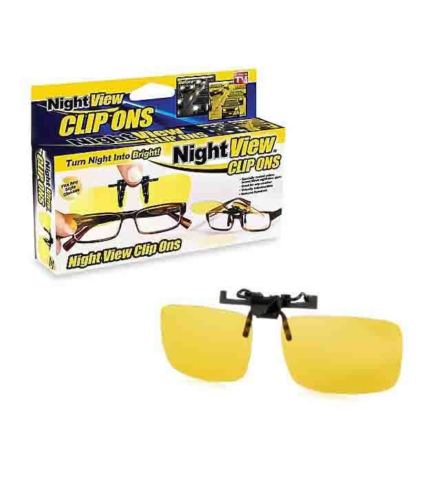 Image 1 of 3. NightView Clip On Glasses! As Seen On Tv! ...