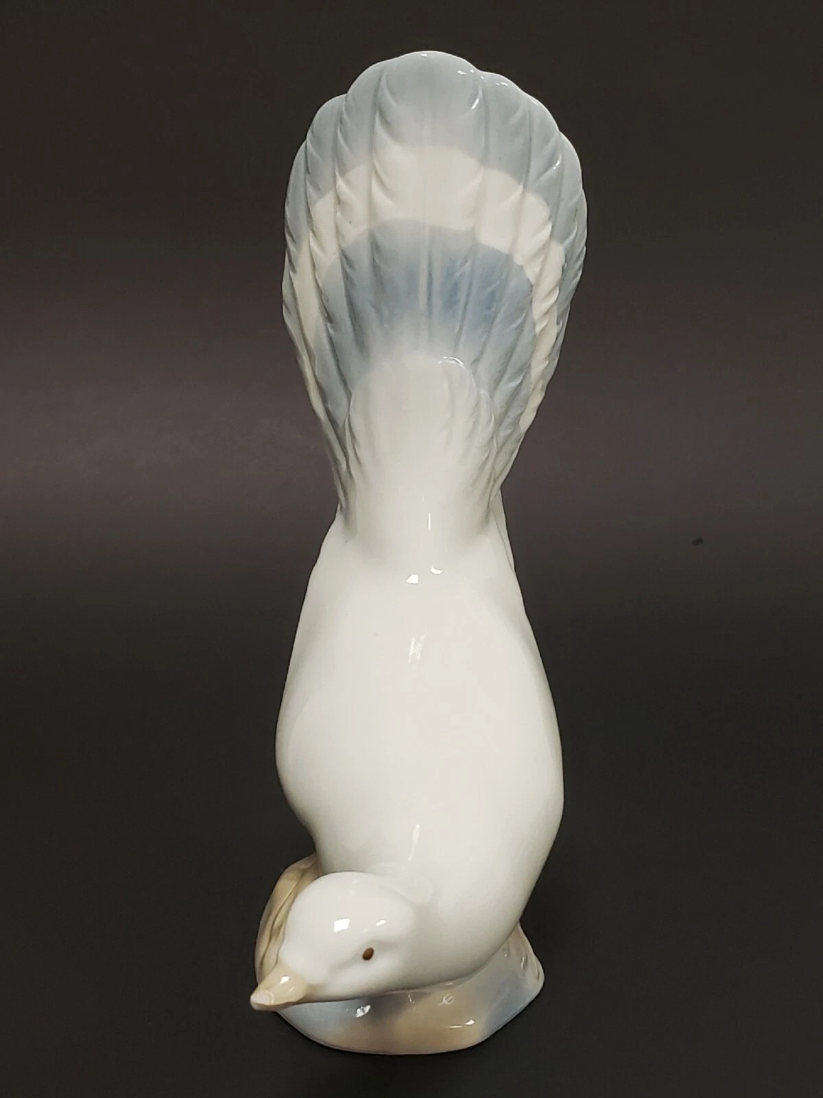 Vintage Porceval Made in Spain Handpainted Glossy Porcelain Dove Figurine