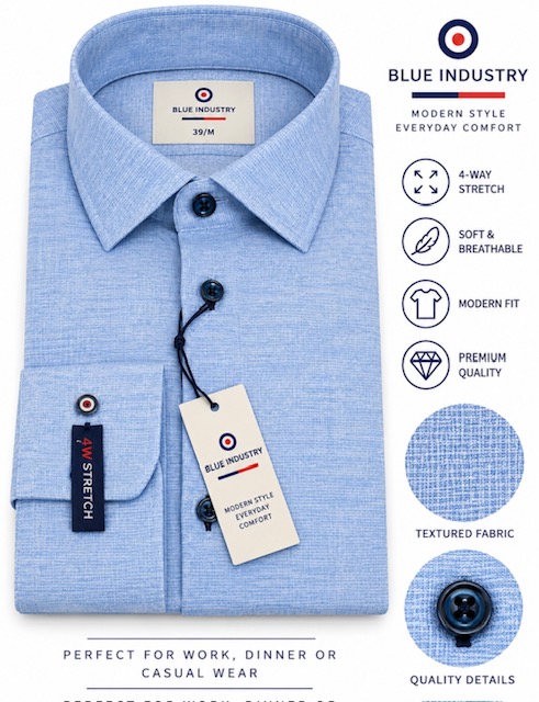 Men's Shirt Sz Lge By Blue Industry