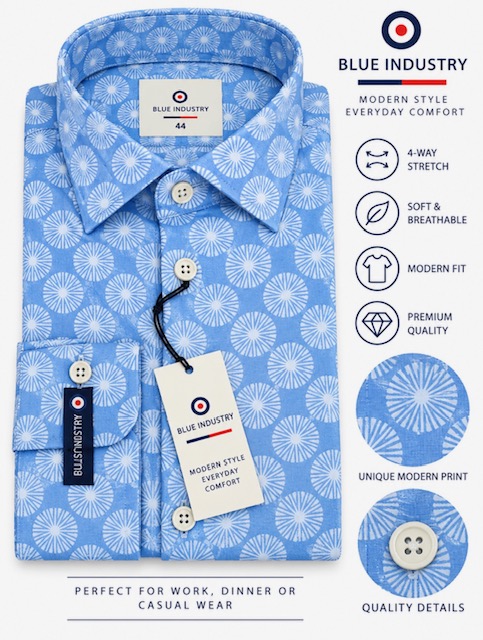 Men's Shirt Sz Small By Blue Industry