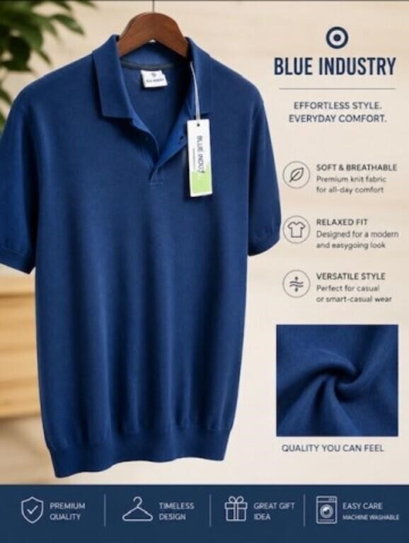 Men's Shirt Sz 4XL by Blue Industry