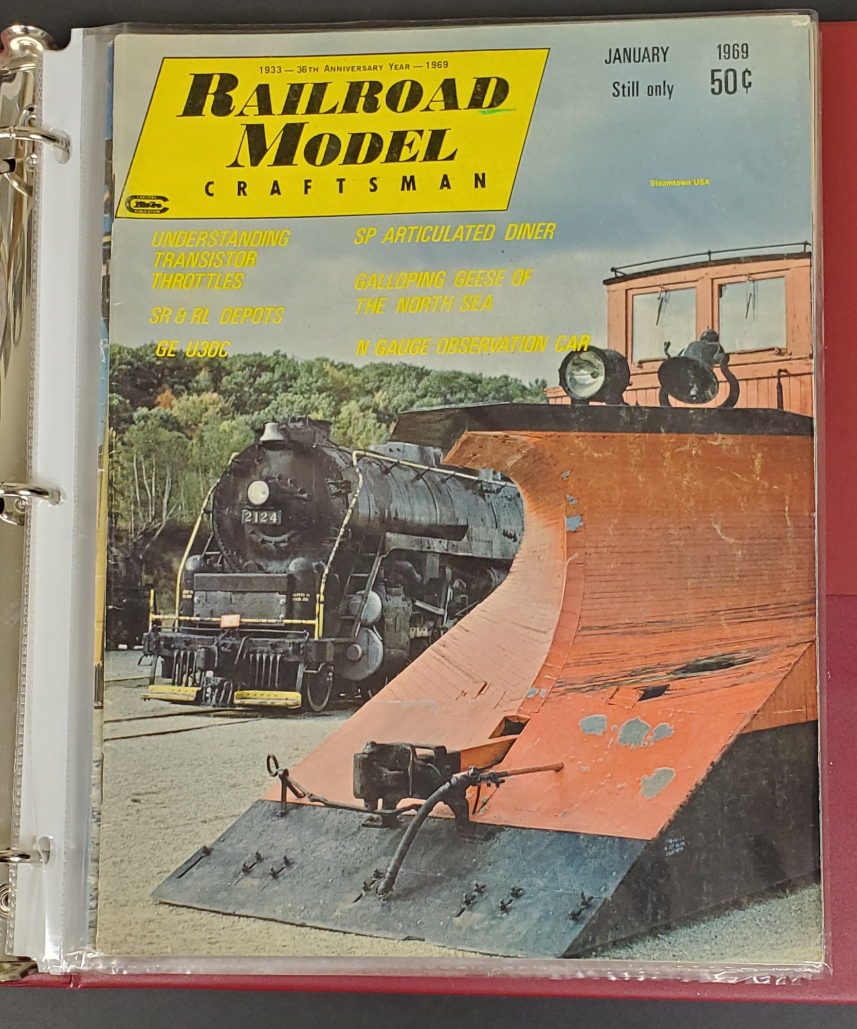 Set of 7 Vintage Railroad Model Craftsman Magazines 1969 Issues GC
