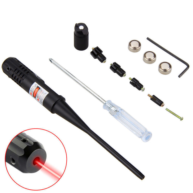 Laser Bore Sight Kit for .22 to .50 Caliber Rifles / Guns Property Room