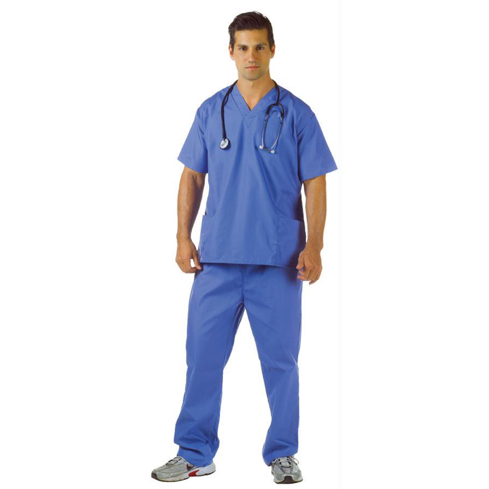 UNISEX Blue Utility Scrubs Size L Property Room