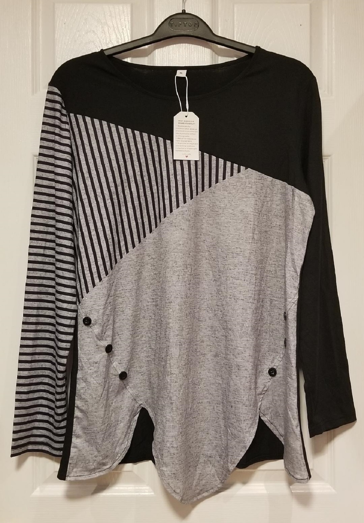 Pink Colorblock Patchwork Drop Shoulder Plus Size Sweatshirt main image 0