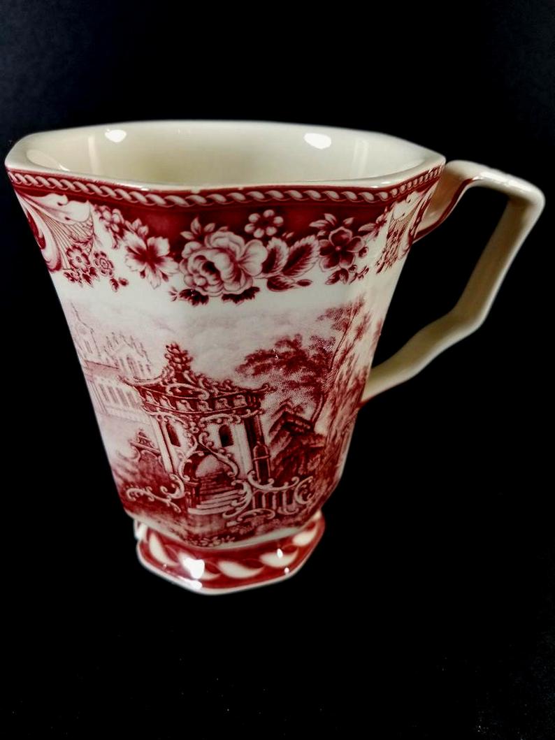 Vintage Hand Painted Porcelain Cup With Handle Property Room
