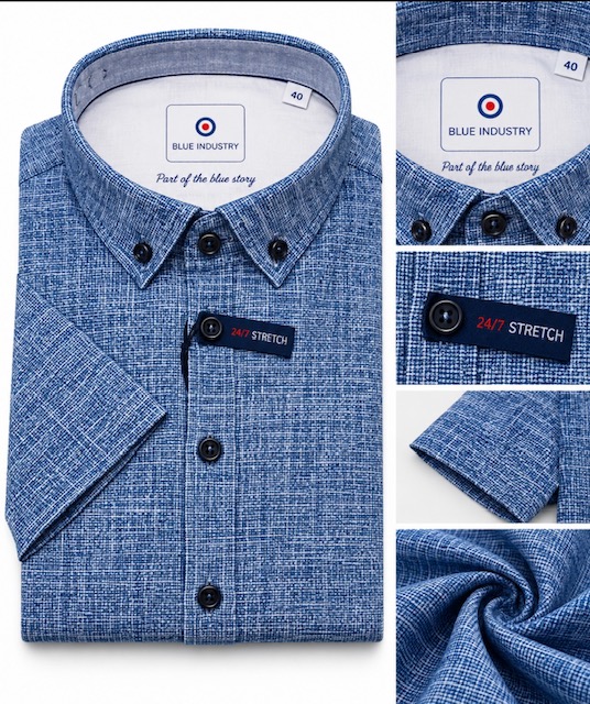 Men's Shirt Sz Large By Blue Industry