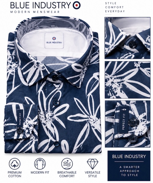 Men's Shirt Sz XXL By Blue Industry