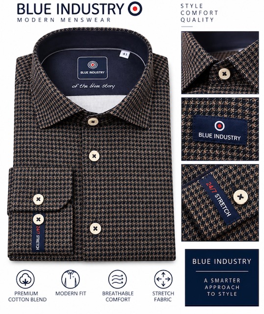 Men's Shirt Sz Medium By Blue Industry
