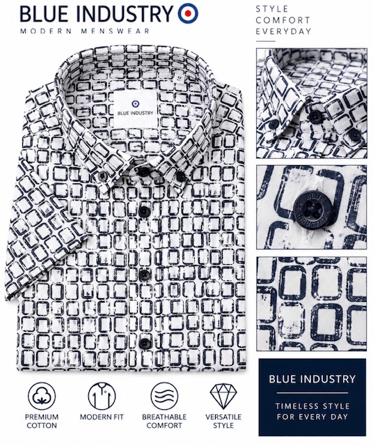 Men's Shirt Sz Large By Blue Industry