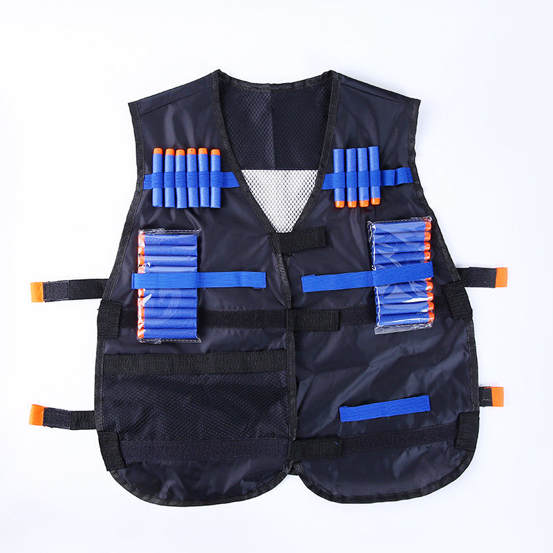 Adjustable Tactical Vest Hunting Gear Set Dart storage Pocket for NERF NStrike Property Room