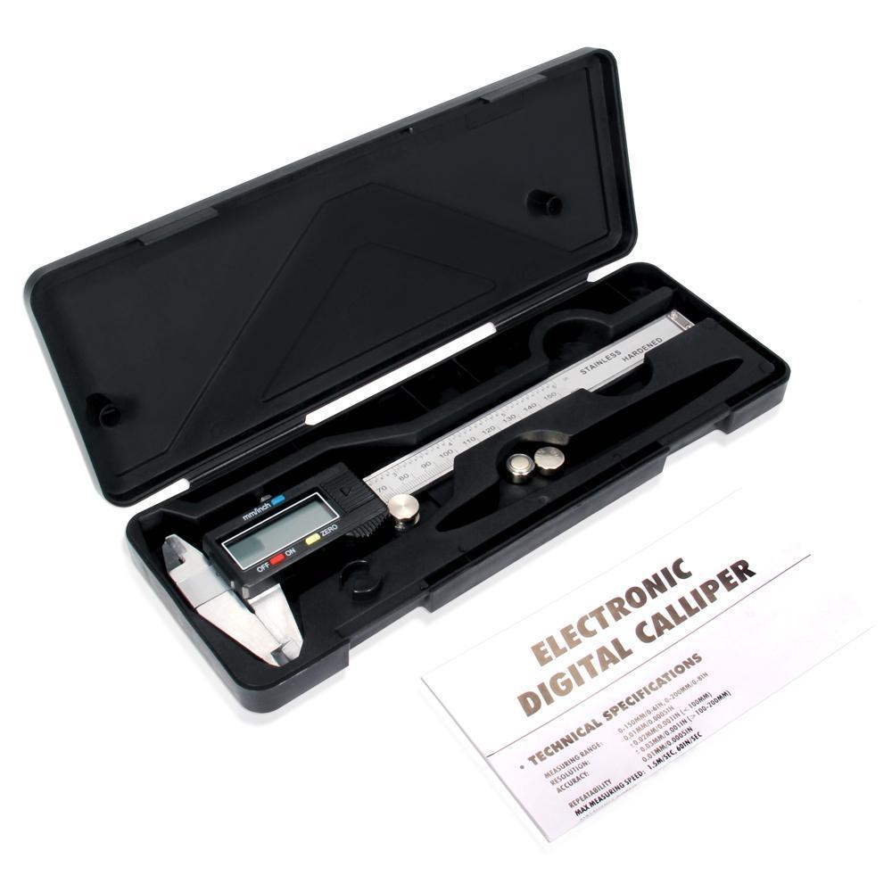 LCD Electronic Digital Gauge Stainless Vernier Caliper 150mm 6 inch