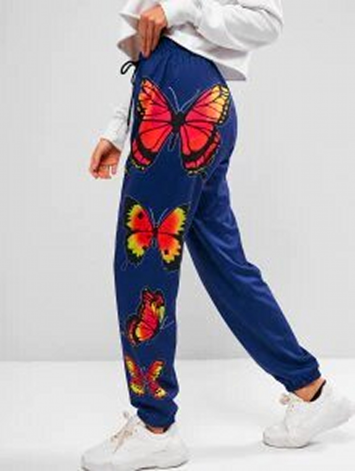 Multicolor Butterfly Print Women's Joggers main image 0