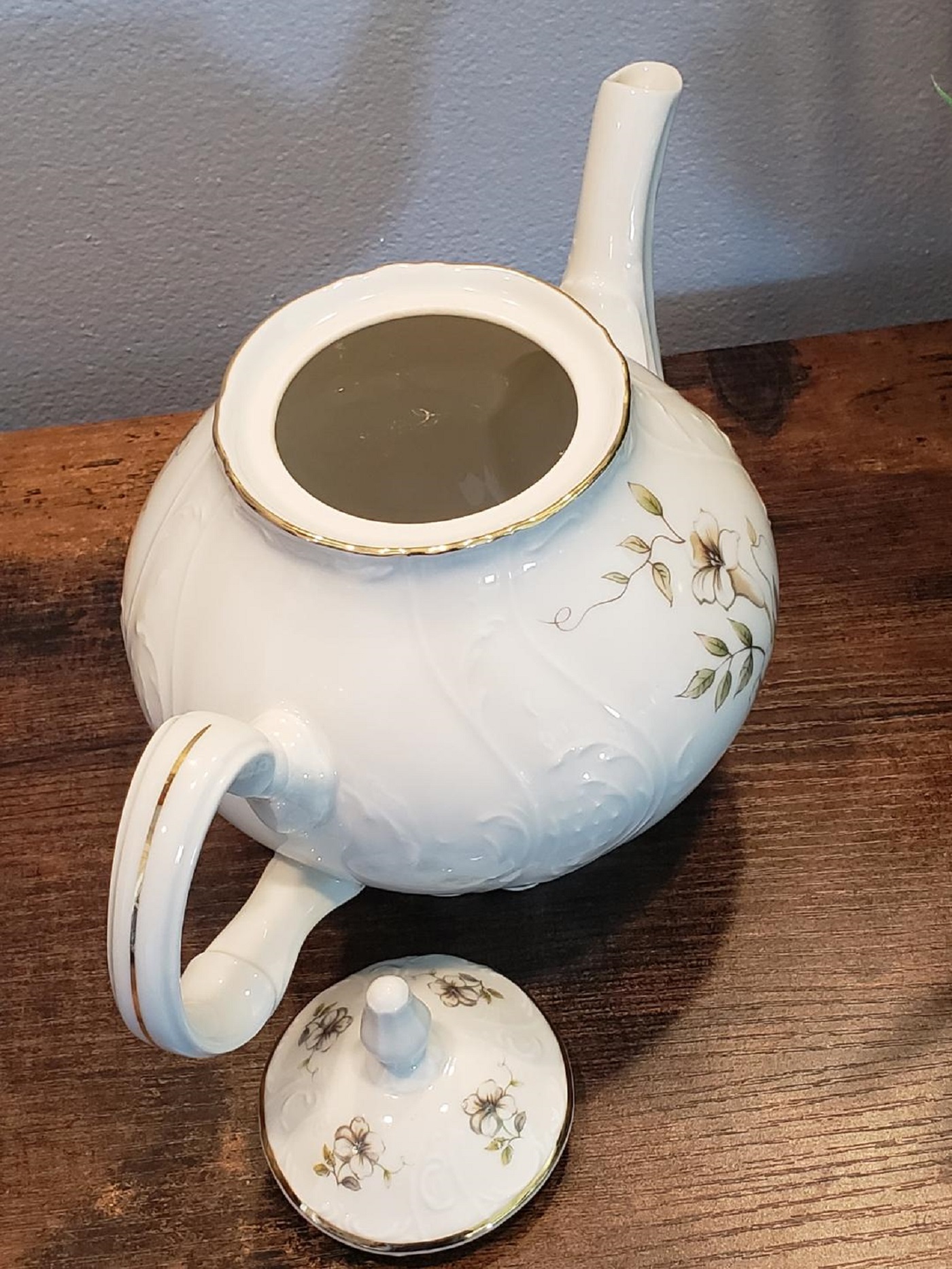 VTG Blossom Bernadotte Porcelain Fine China TeapotMade in