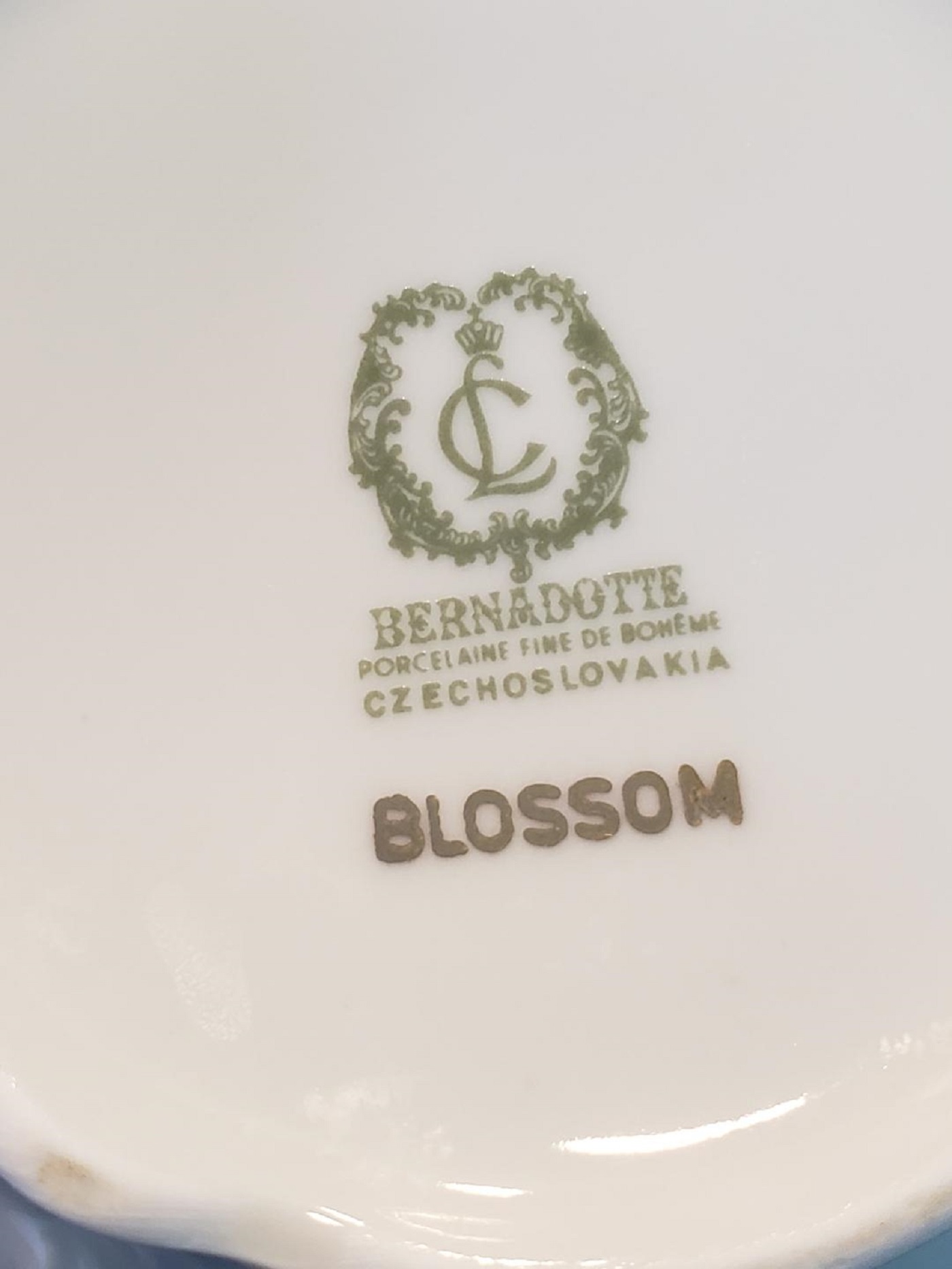VTG Blossom Bernadotte Porcelain Fine China TeapotMade in