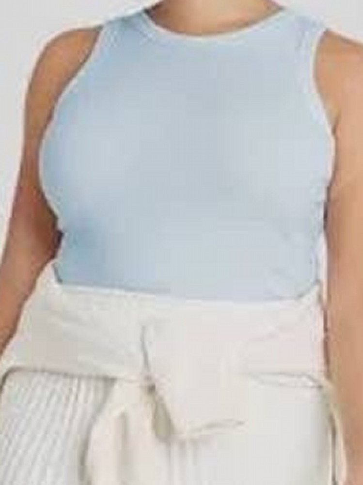 Débardeur A New Day - Taille L (12-14) - Bleu Clair En Rayon - Occasion Très Bon État