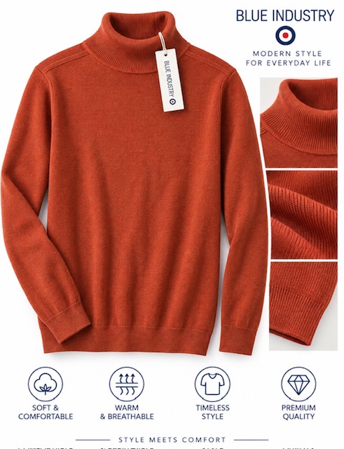 Men's Sweater Sz Medium By Blue Industry