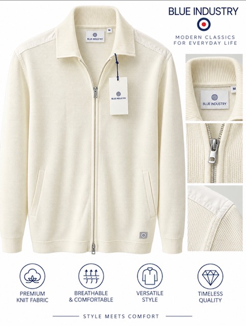 Men's Sweater Sz Medium By Blue Industry