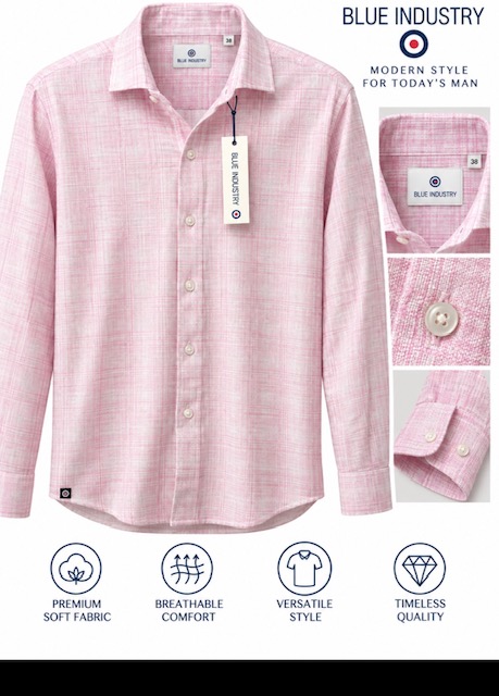 Men's Shirt Sz Medium By Blue Industry