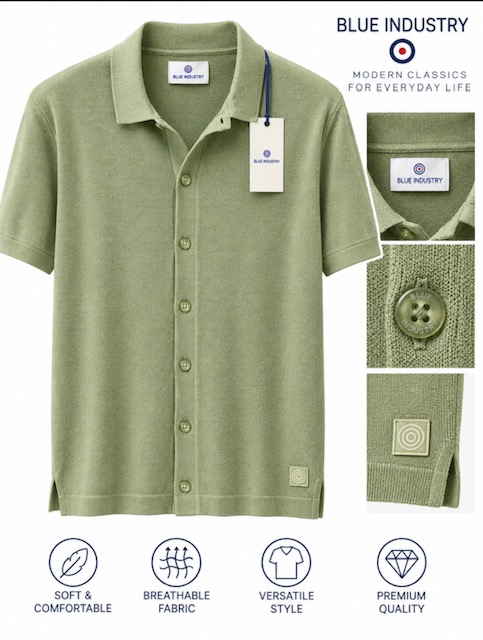 Men's Shirt Sz Medium By Blue Industry