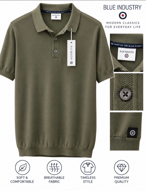 Men's Shirt Sz 4XL By Blue Industry