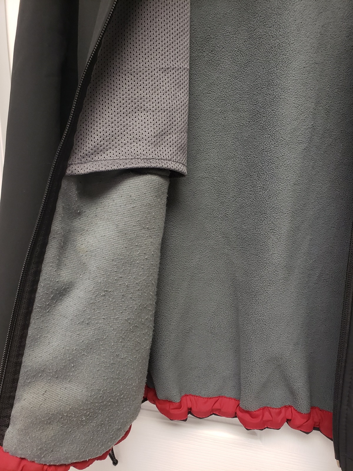 NEW BALANCE Men's Full Zip Soft Shell Water Resistant Black Jacket Sz L