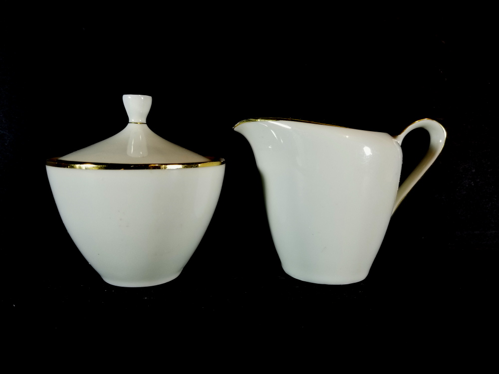 VTG Bavaria Elfengein German Fine Bone China Sugar Bowl & Creamer