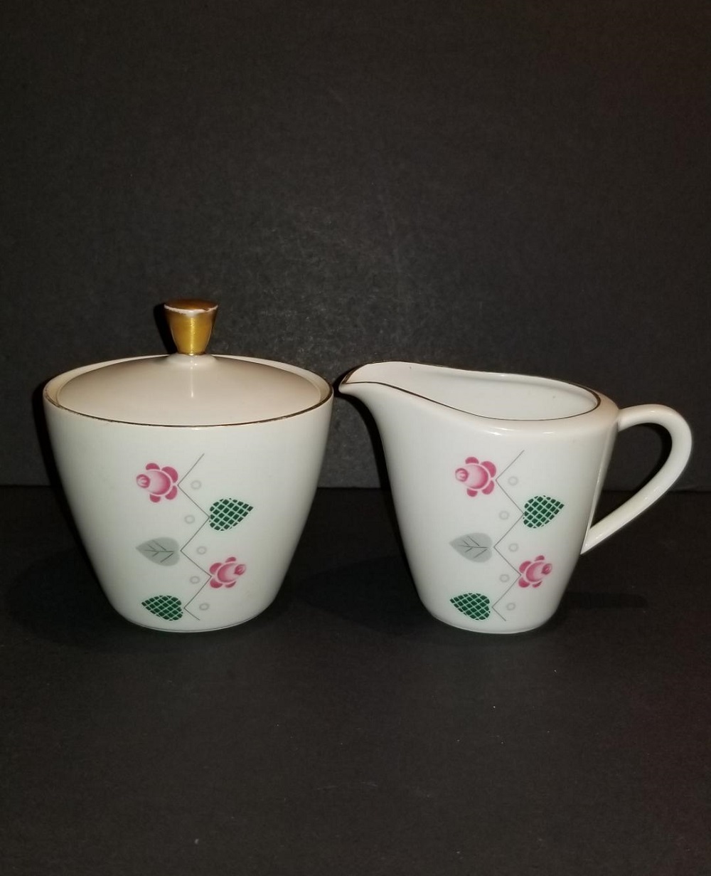 Vintage Sugar Creamer set by Seltmann Weiden Bavaria Germany