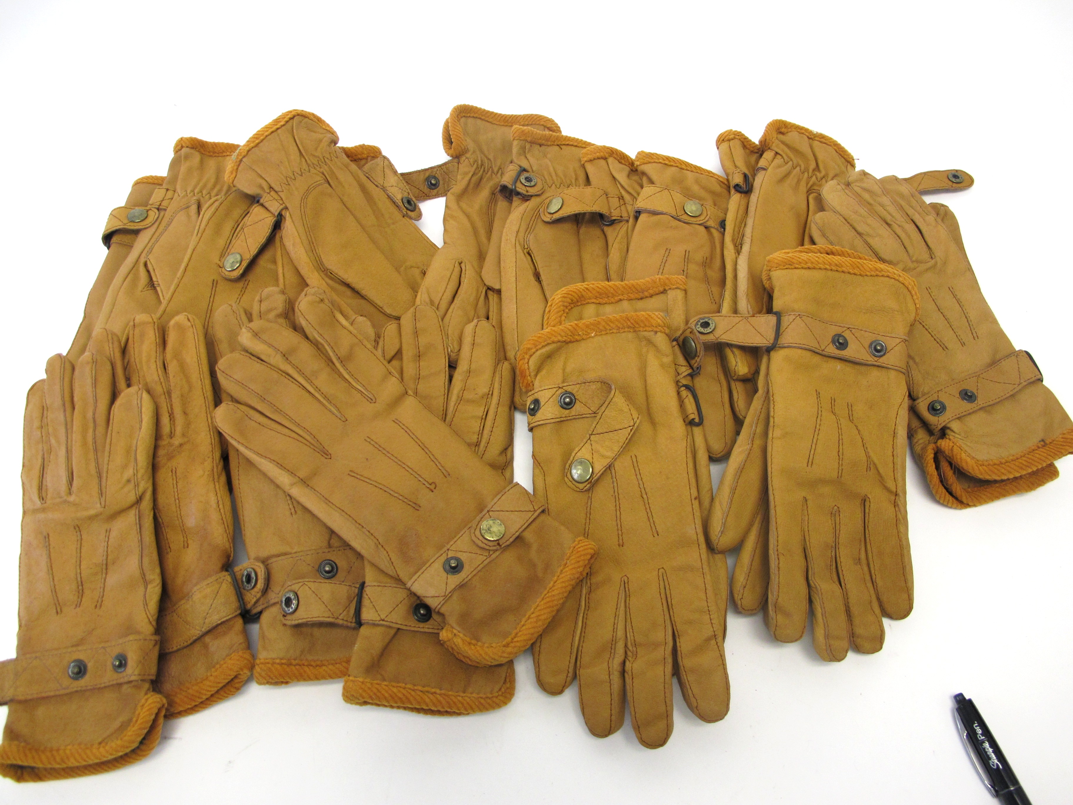 12 pairs of Extra Small Leather Gloves Property Room