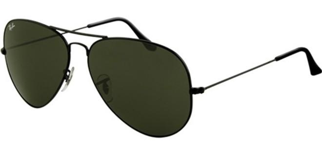 Rayban Aviator Sunglasses - 3026 - Black Frame / Black Lens