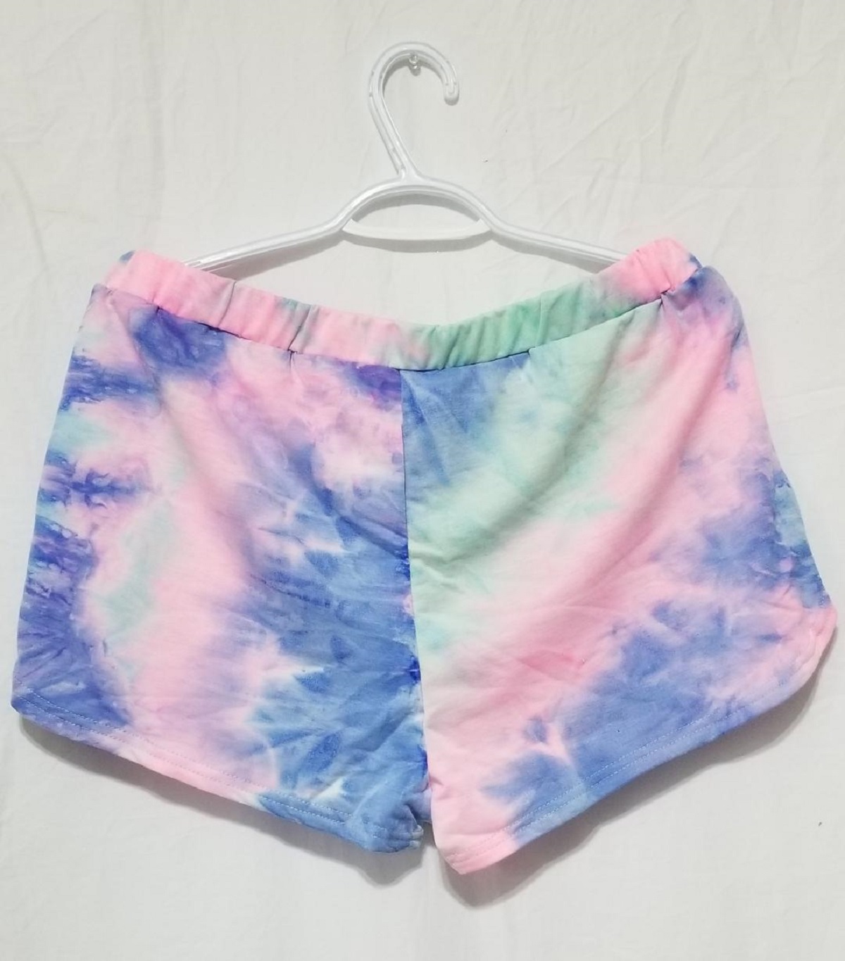 LADIES KNOT WAIST TIE DYE DOLPHIN SHORTSXL Property Room