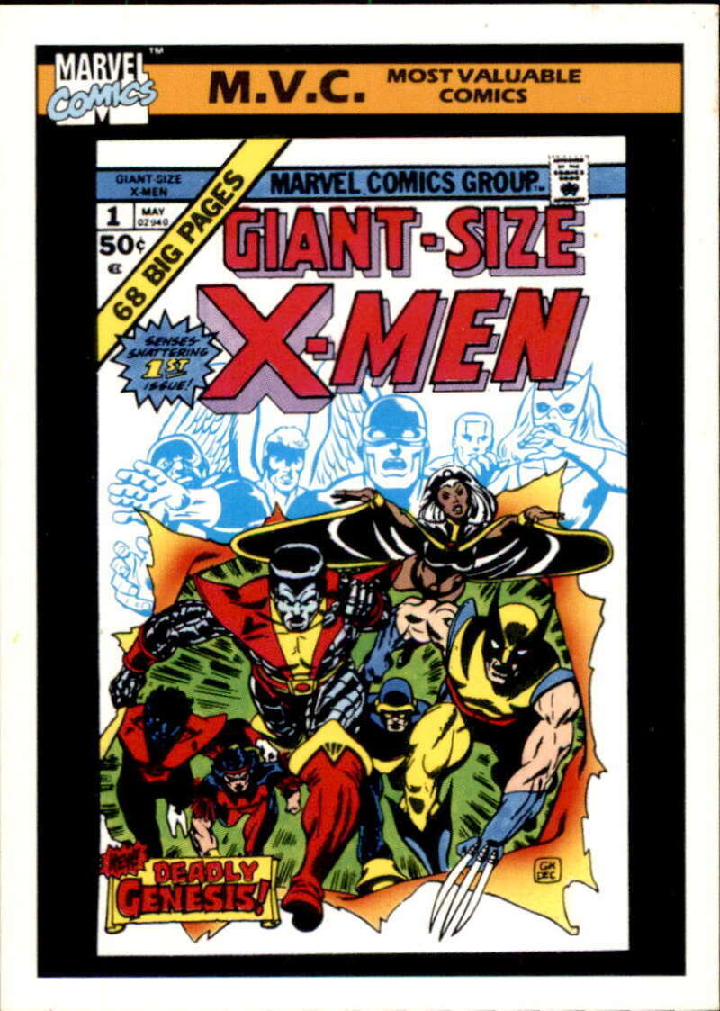 1990 Impel Marvel Universe 132 GiantSize XMen 1 Most Valuable Comic