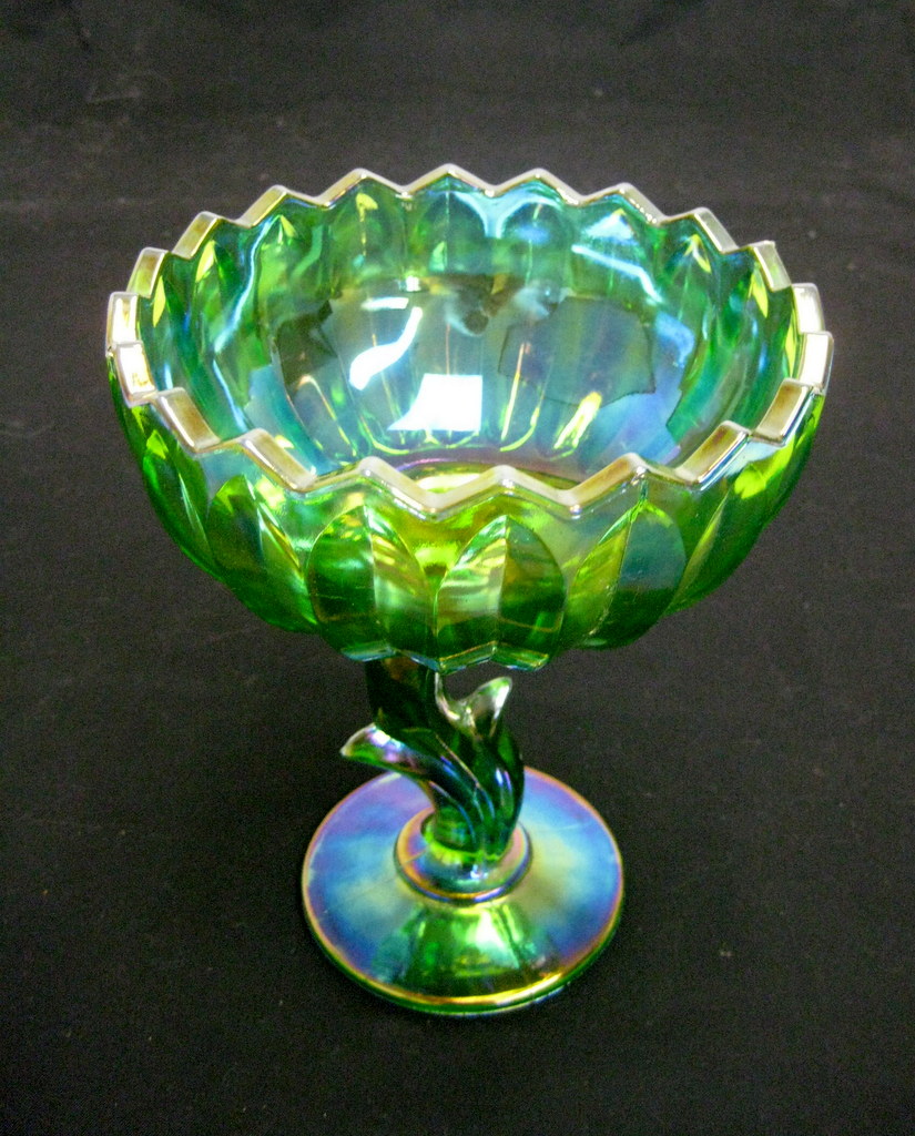 Vintage Carnival Glass Pedestal Compote Dish | Property Room