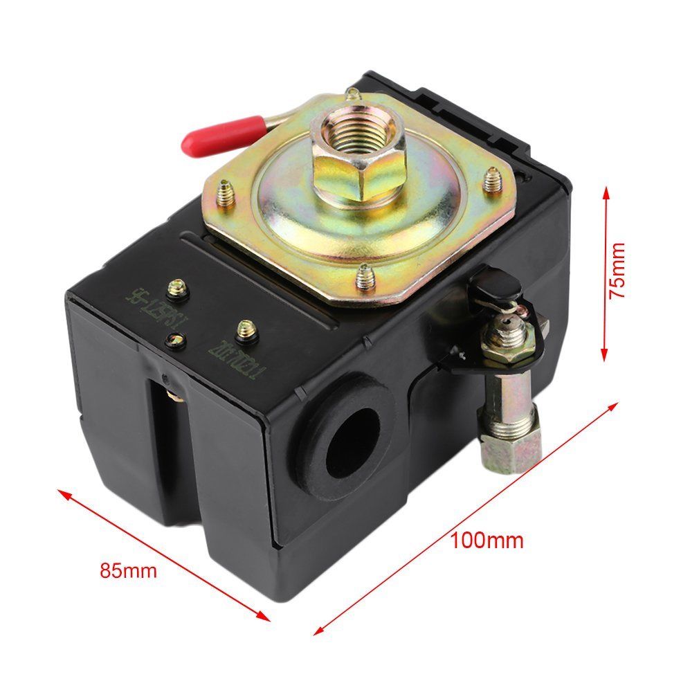 Single Port Air Compressor Pressure Switch Control Valve95125 PSI w