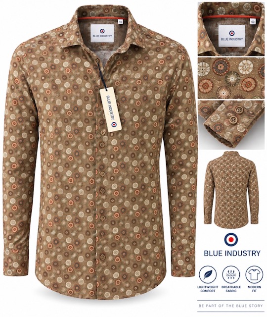 Men's Shirt Sz Medium By Blue Industry