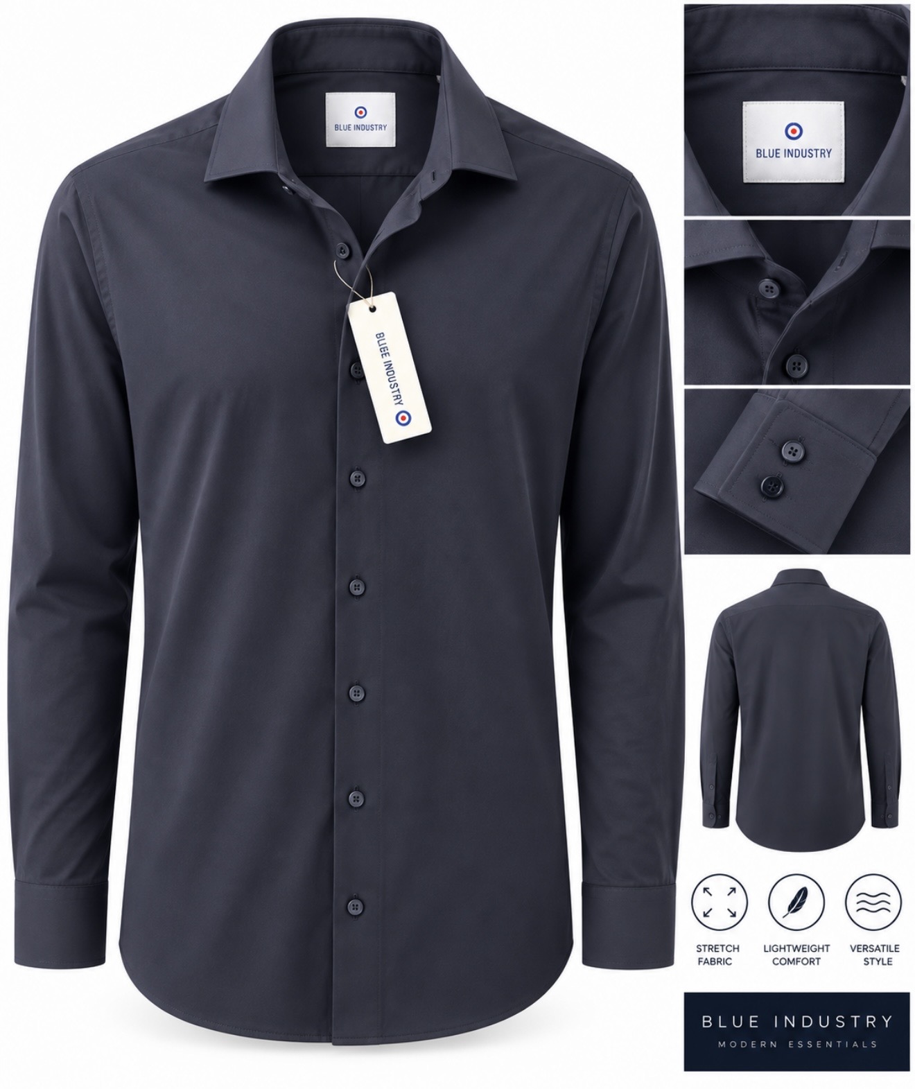 Men's Shirt Sz XL By Blue Industry