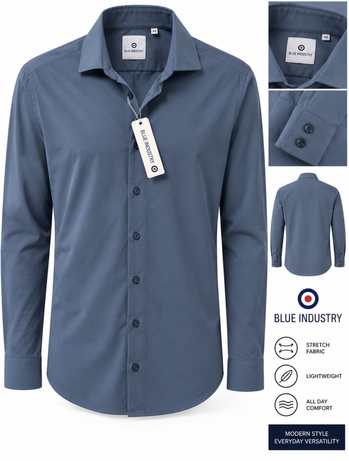 Men's Shirt Sz XL By Blue Industry