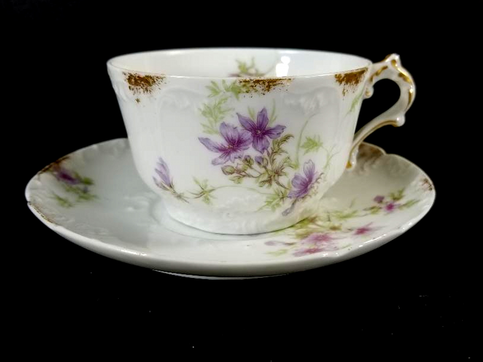 VTG Limoges France Fine Bone China Cup And Saucer Property Room