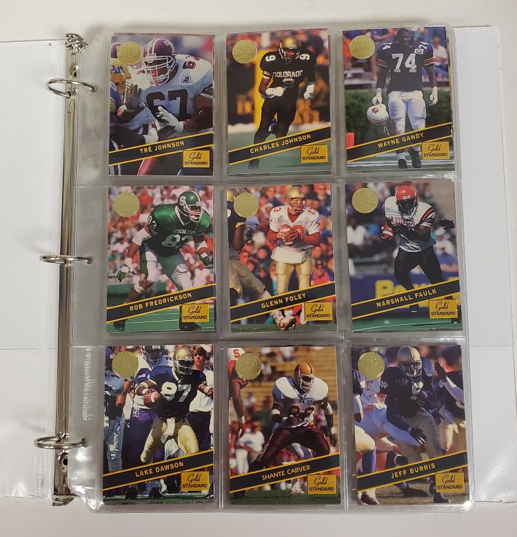 VTG 1994 OPL Signature Rookies Gold Standard Football 100+ Cards