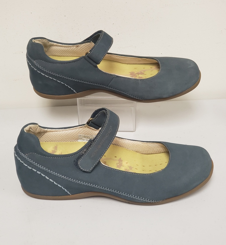 Vintage EXOFFICIO Blue Leather Suede Women's Maryjane  Shoes Sz 8, China