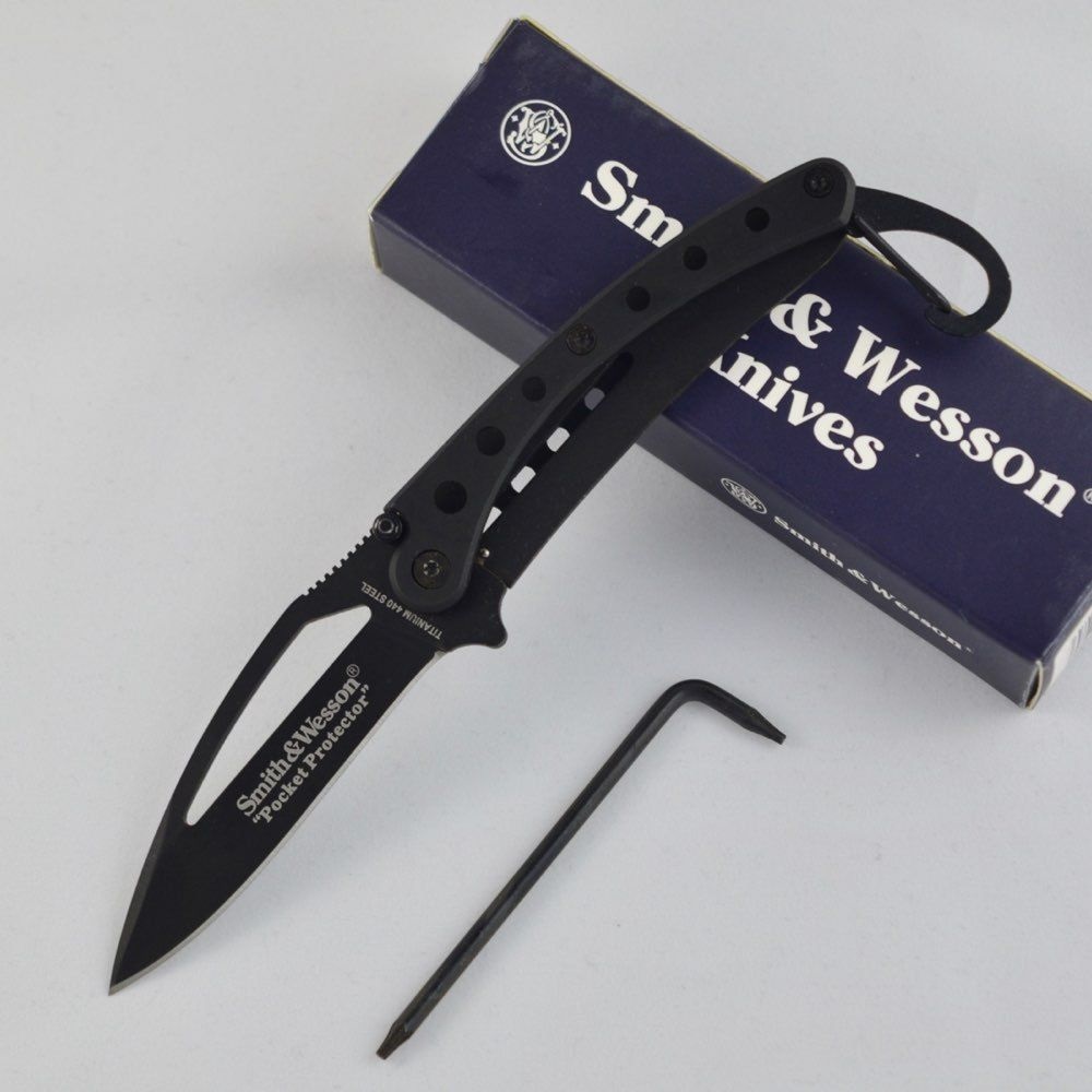6" Smith & Wesson Pocket Protector Folding Knife Property Room