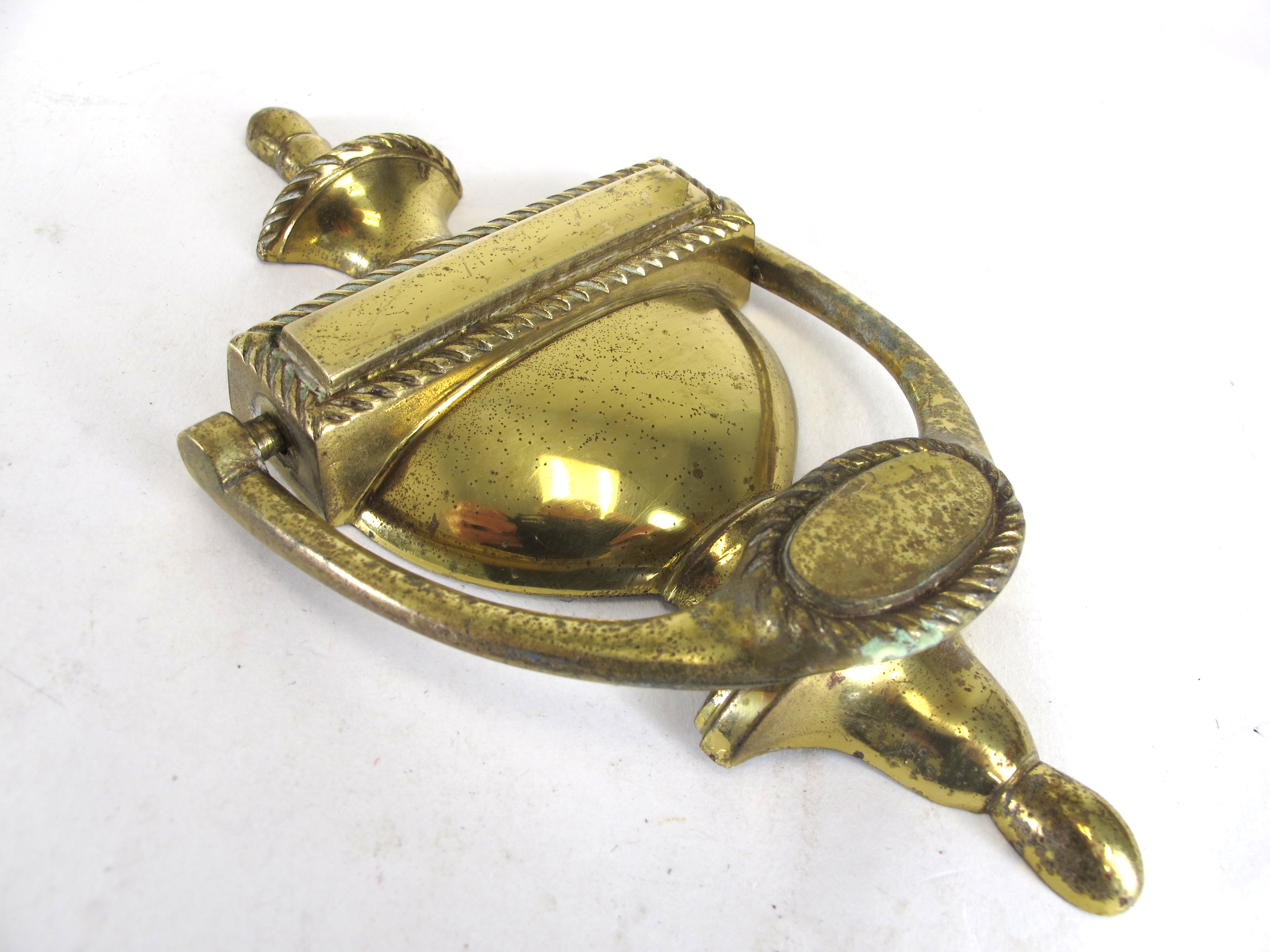 Vintage Solid Brass Door Knocker Property Room